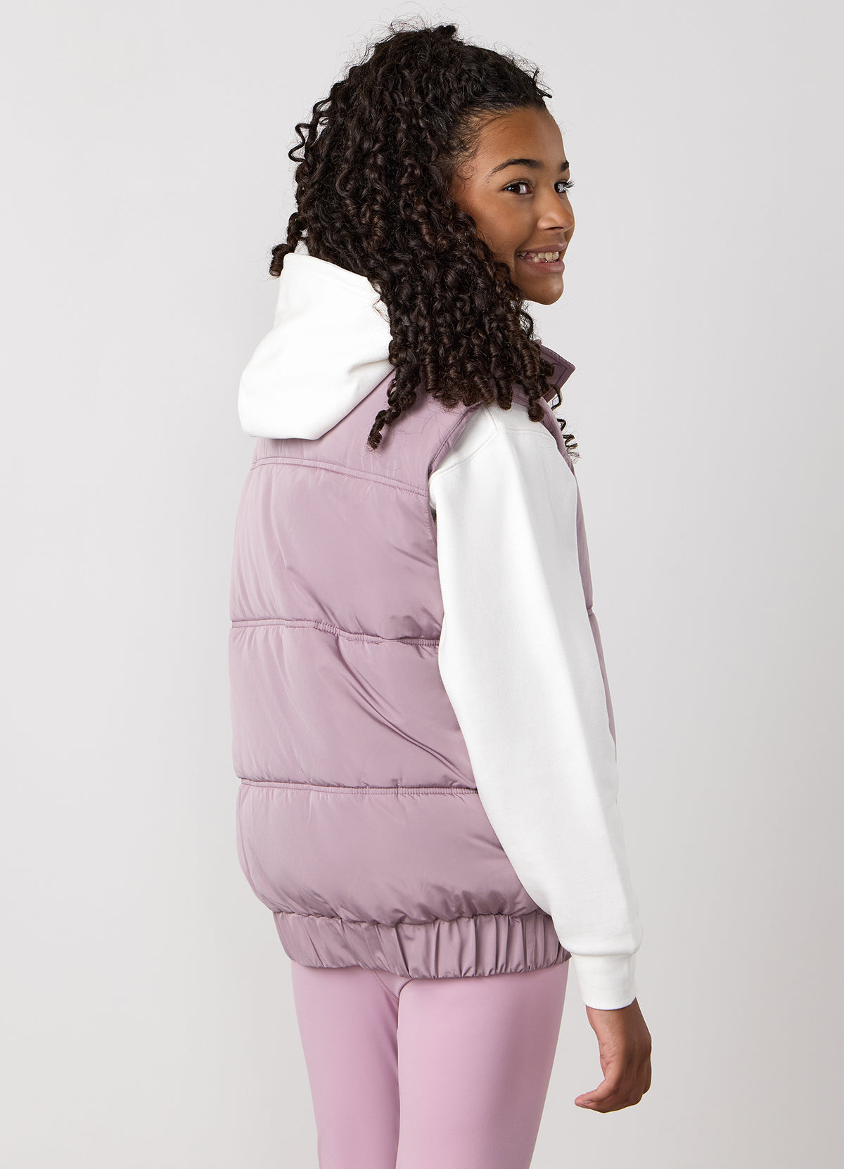 Gym King Older Kids Panelled Gilet - Purple Fog