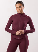 Gym King Peach Luxe Full Zip Jacket - Vibrant Fig Luxe thumbnail