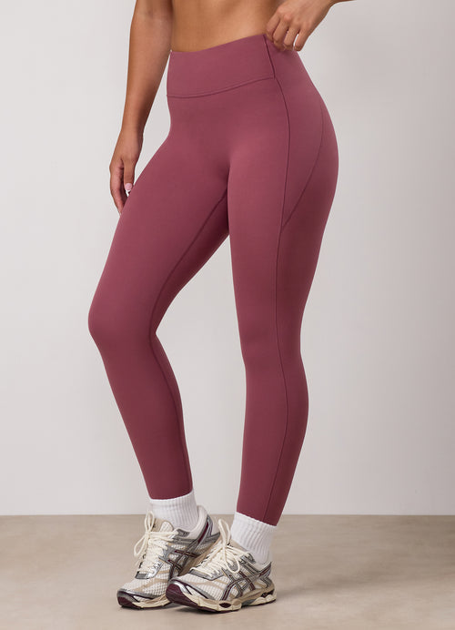 Gym King Peach Luxe Redefined Legging - Dark Rose