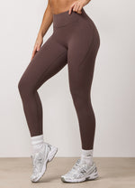 Gym King Peach Luxe Redefined Legging - Deep Mocha thumbnail