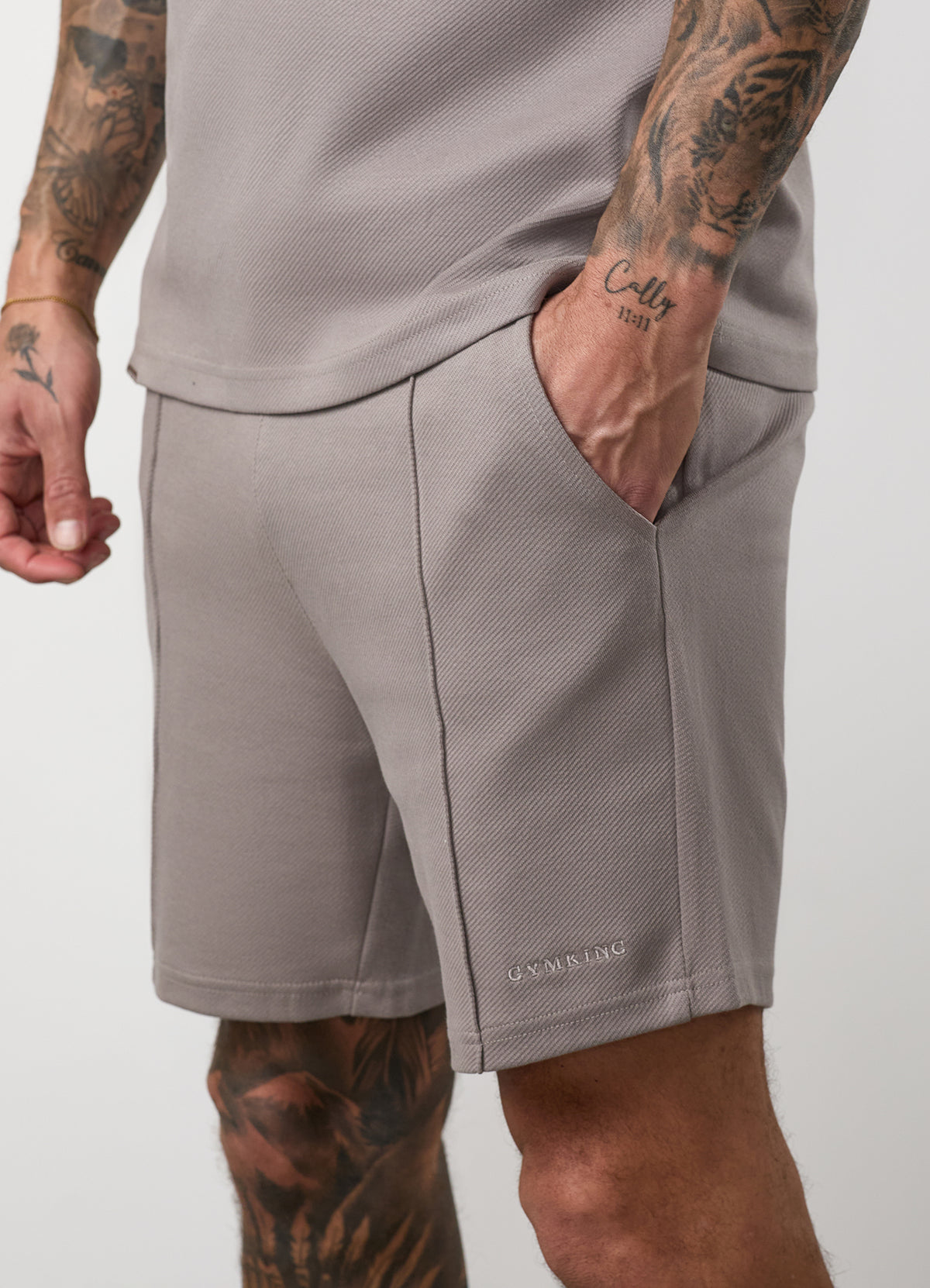 Gym King Portals Texture Short - Clay Grey