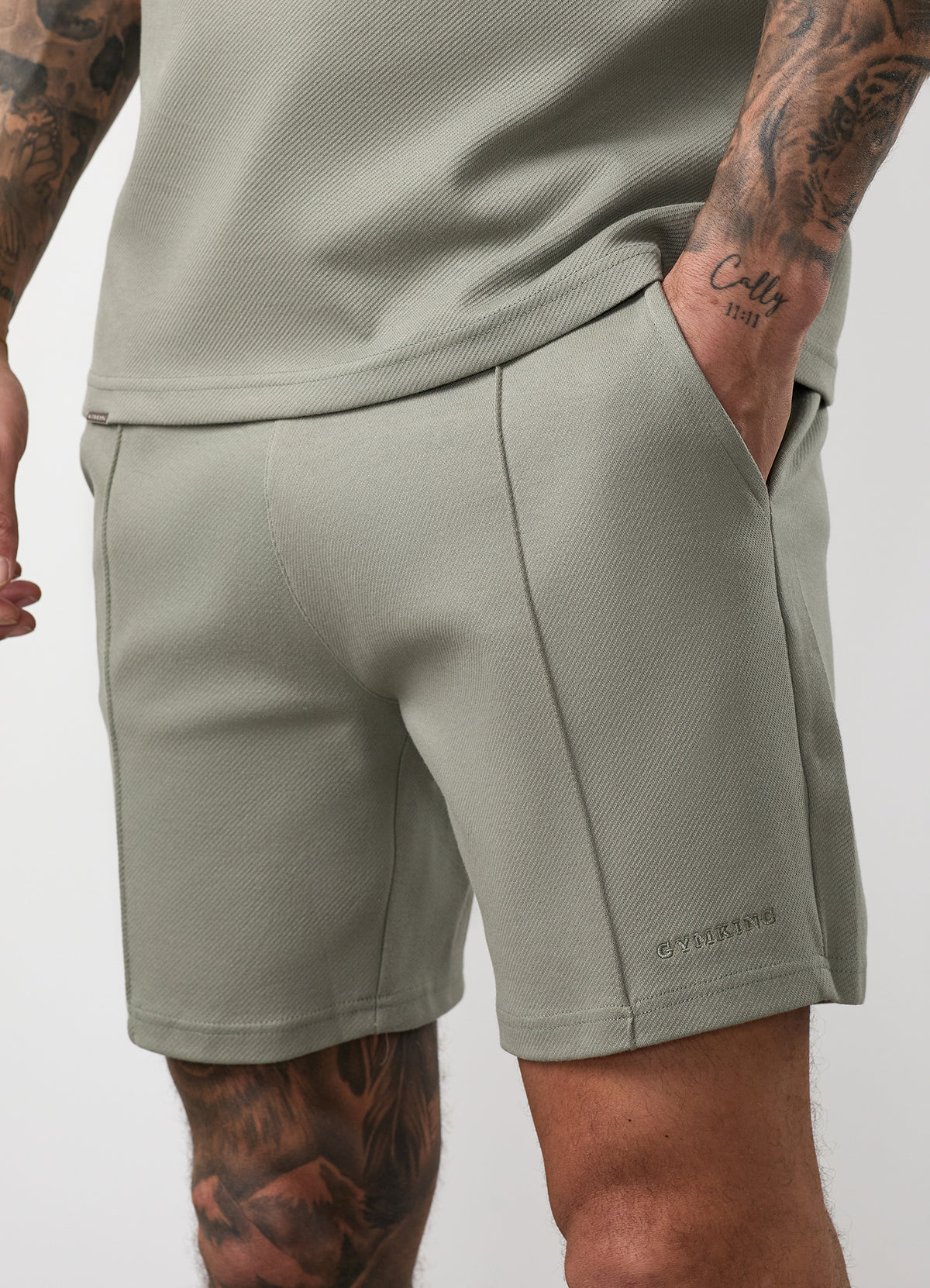 Gym King Portals Texture Short - Soft Khaki