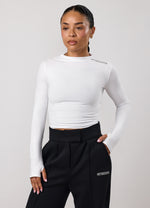 Gym King Precision T-shirt met lange mouwen - Witte miniatuurafbeelding