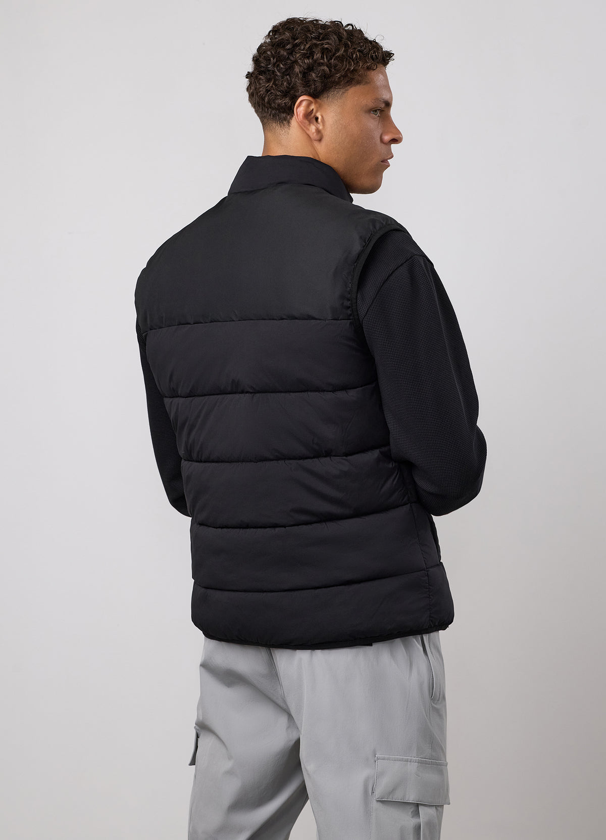 Gym King Precision Puffer Gilet - Black
