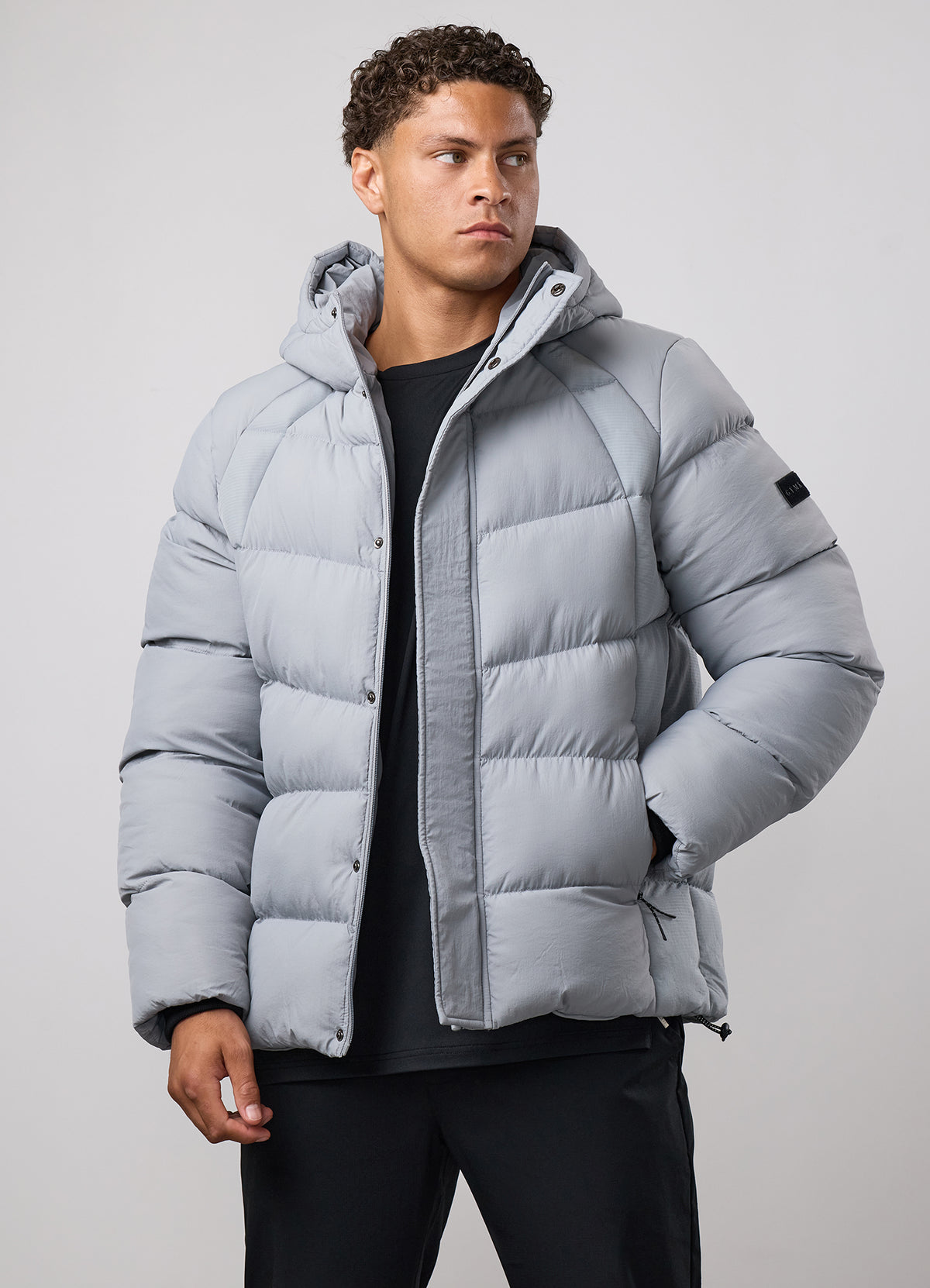 Gym King Precision Puffer Jacket - Silver Grey