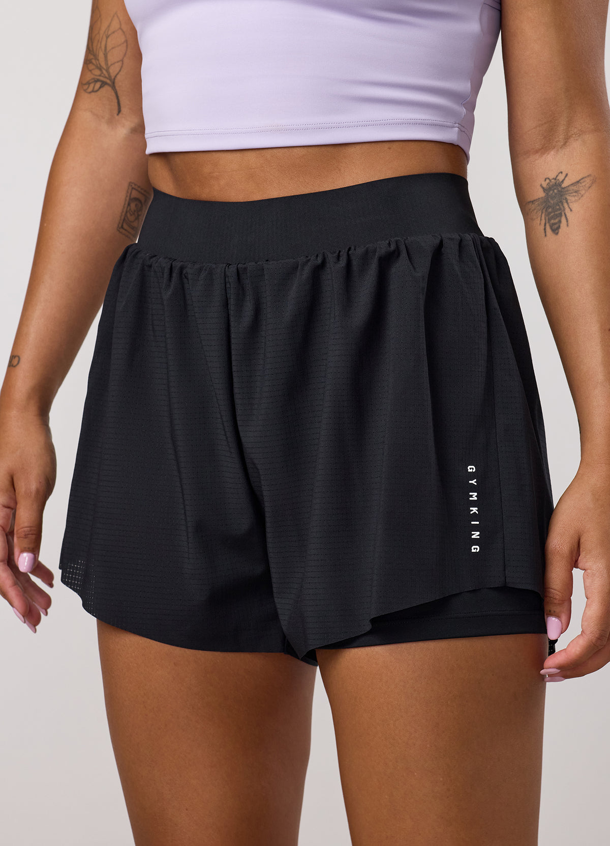 Gym King Precision Running Short - Black