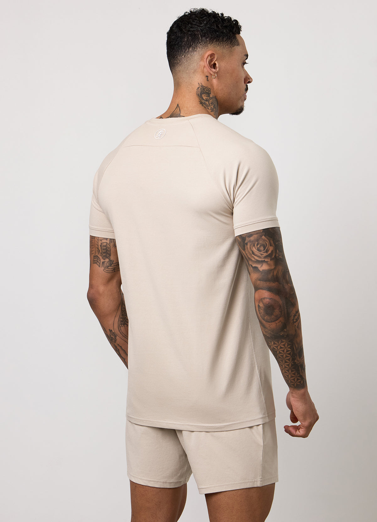 Gym King Pro Logo T-Shirt - Light Stone
