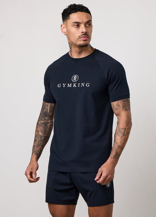 Gym King Pro Logo T-shirt - Marineblauw