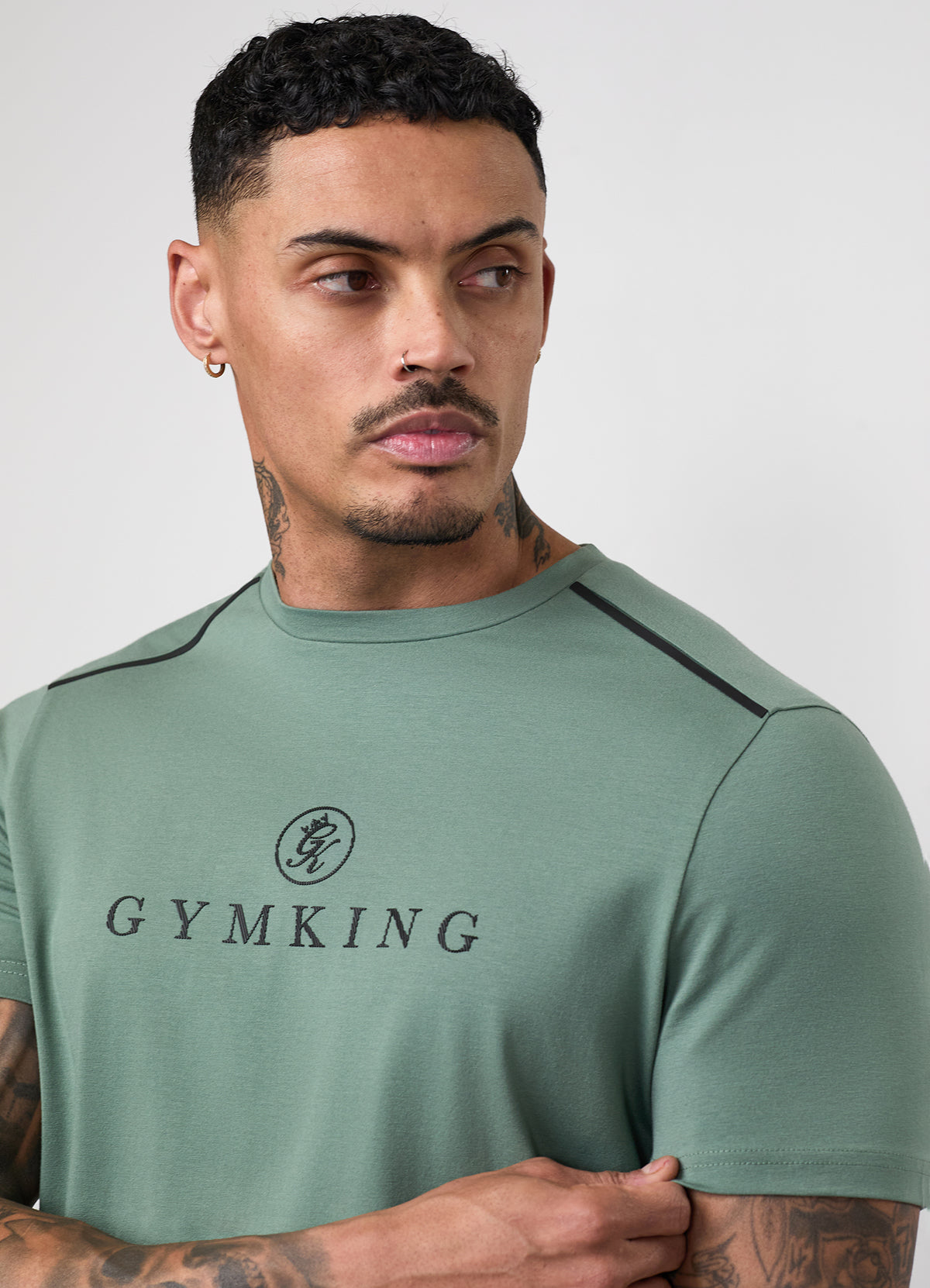 Gym King Pro Logo V2 Jersey T-Shirt - Fern