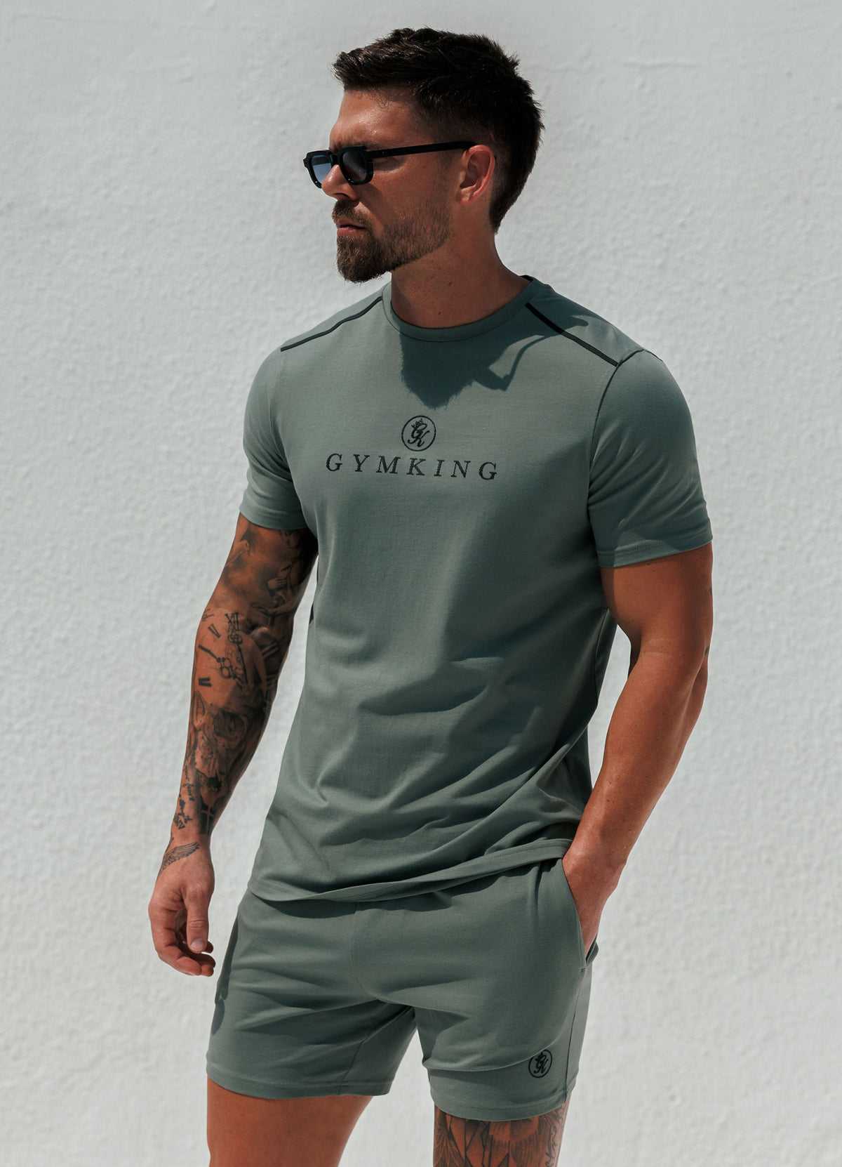 Gym King Pro Logo V2 Jersey T-Shirt - Fern