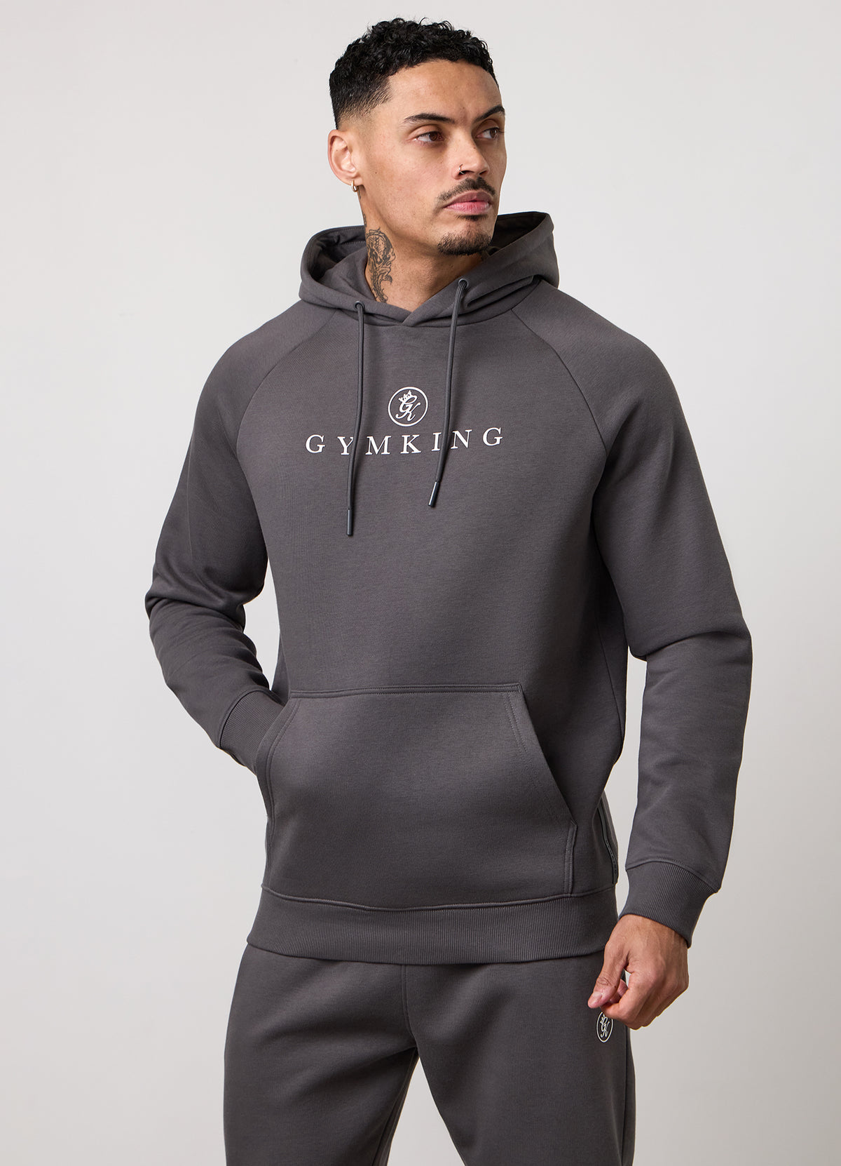 Gym King Pro Logo Hoodie - Graphite