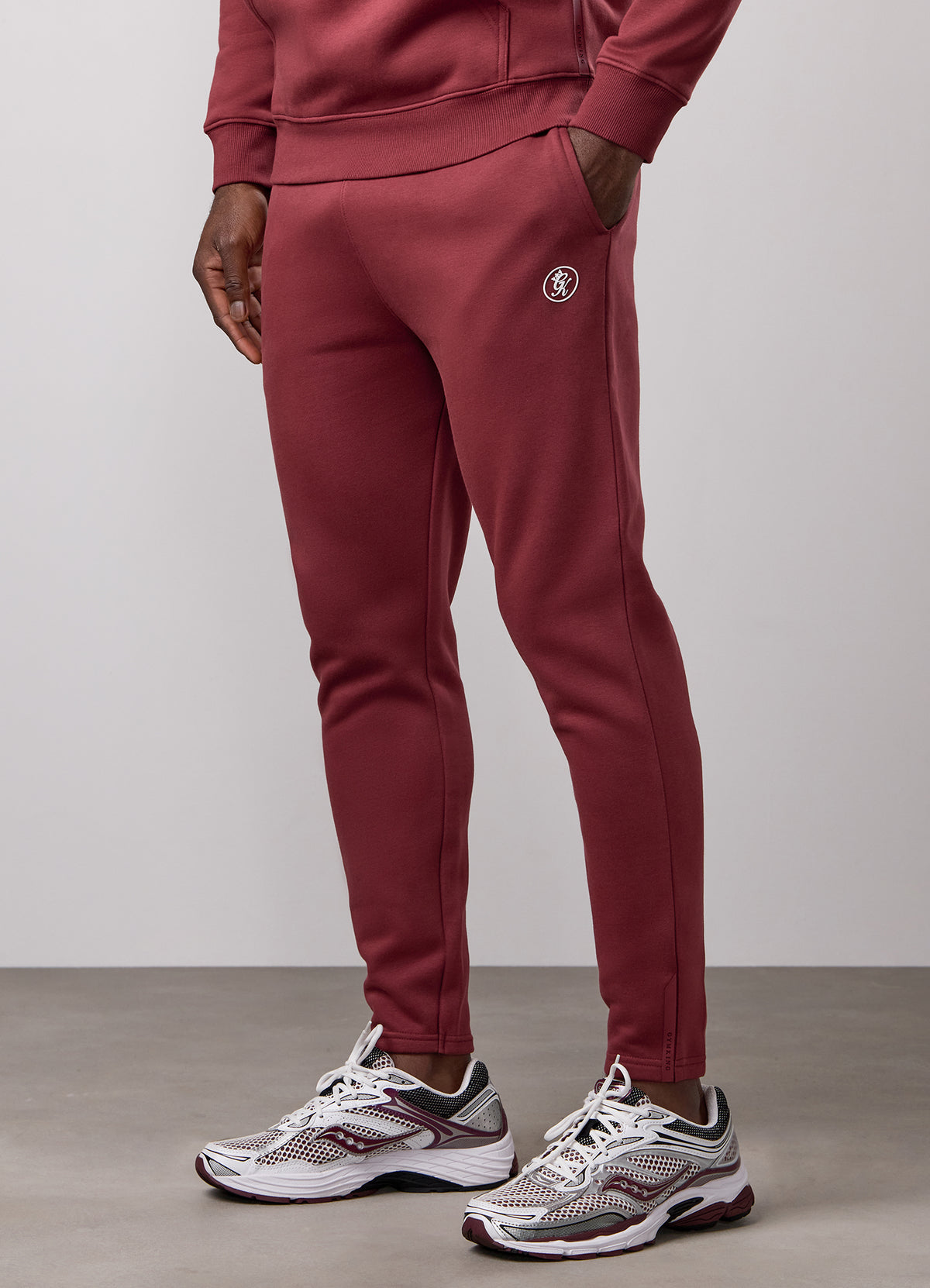 Gym King Pro Logo Jogger - Wine Red