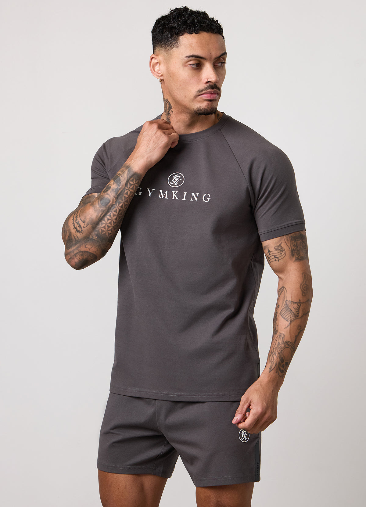 Gym King Pro Logo T-Shirt - Graphite