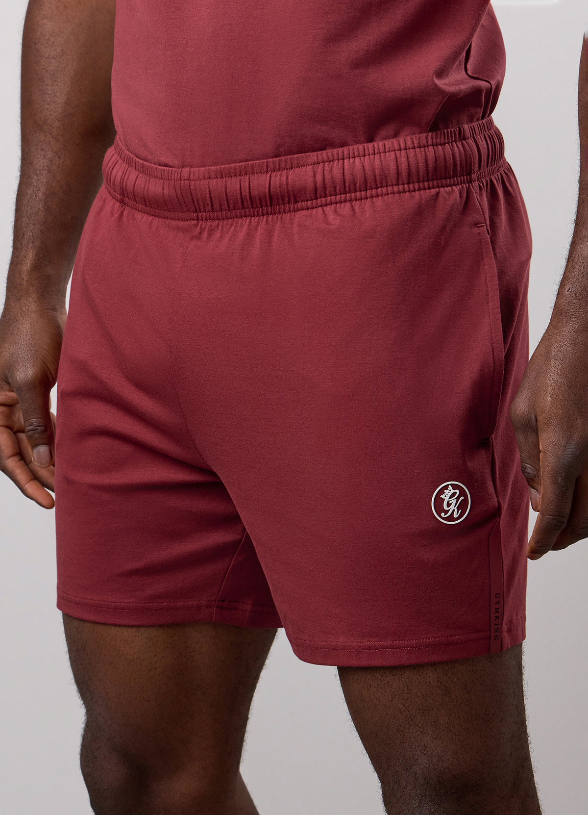 Gym King Pro Logo Jersey 6" Short - Wine Red