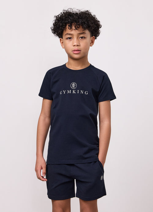 Gym King  Pro Logo -T-shirt voor oudere kinderen – marineblauw