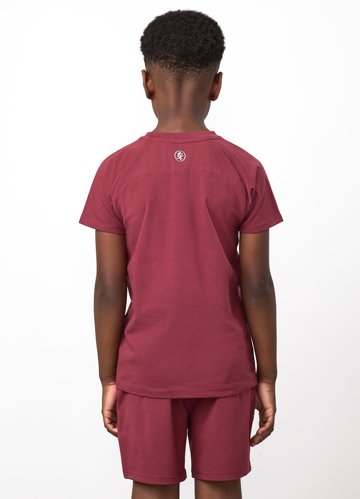 Gym King Older Kids Pro Logo T-Shirt - Wine Red