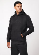 Gym King Pro Logo V2-hoodie - Zwart/Zwart (miniatuurafbeelding)