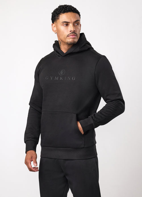 Gym King Pro Logo V2-hoodie - Zwart/Zwart