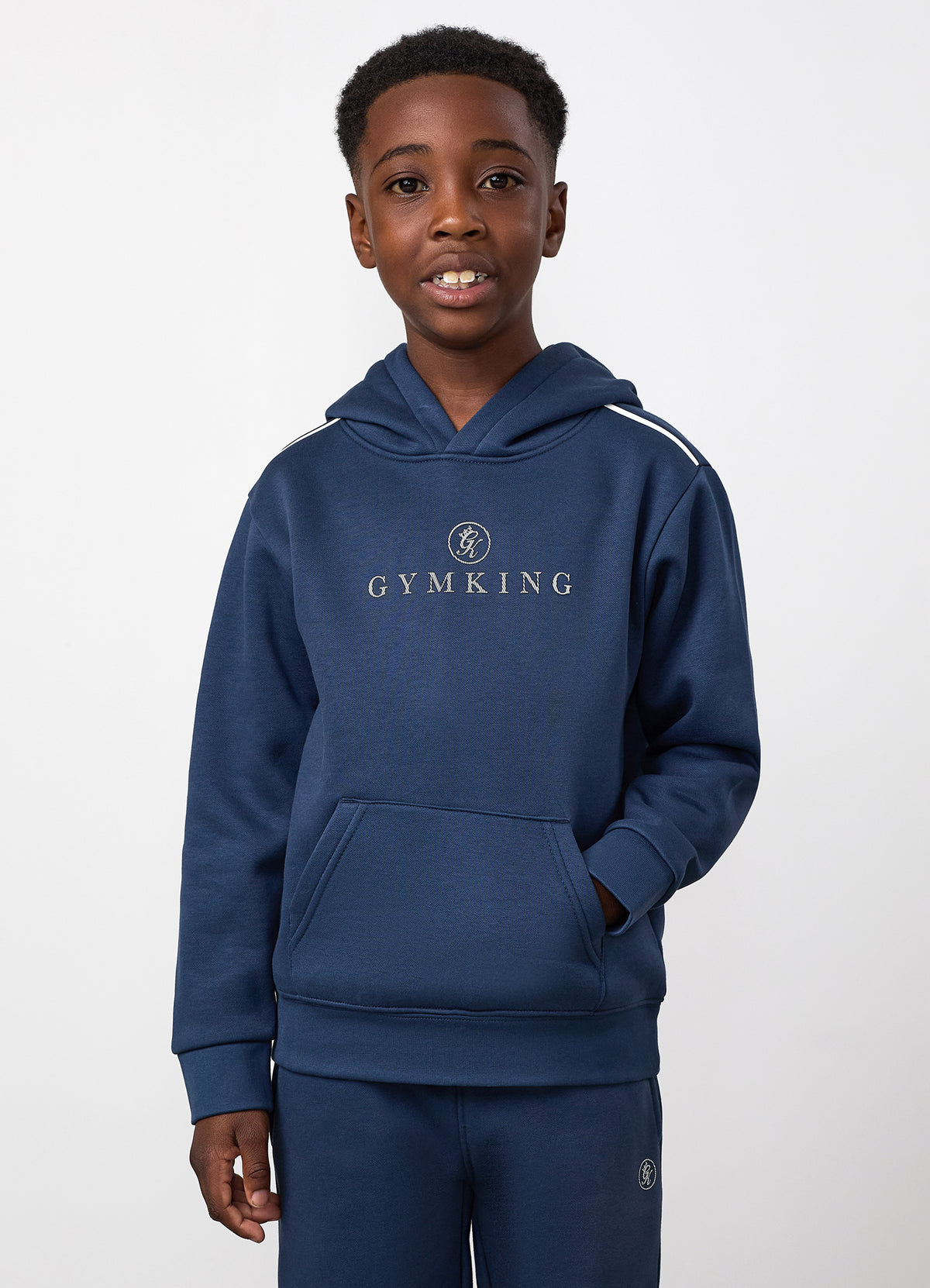 Gym King Older Kids Pro Logo V2 Hoodie - Midnight