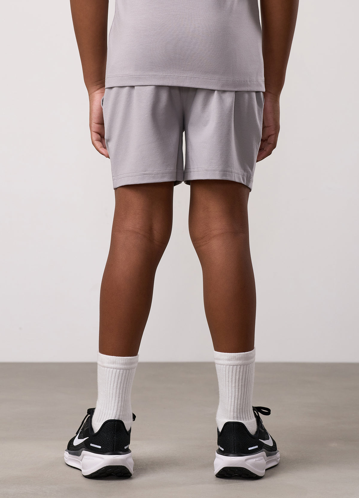 Gym King Older Kids Pro Jersey Short - Urban Grey