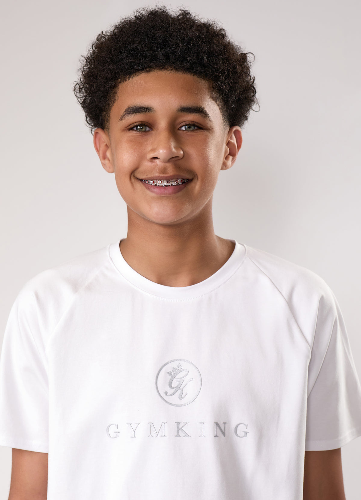 Gym King Older Kids Pro Tee - White