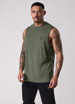 Gym King Fight Division Tank - Deep Olive thumbnail
