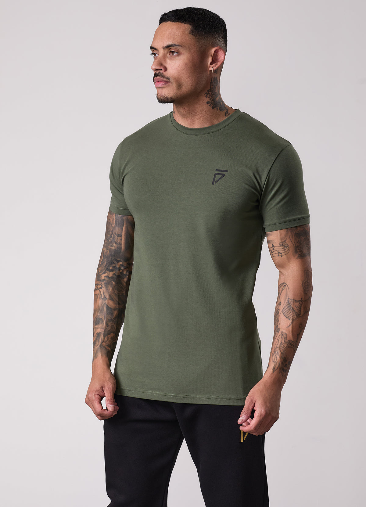 Gym King Fight Division T-Shirt - Deep Olive