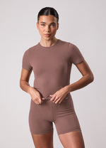 Gym King Plush Short Sleeve T-Shirt - Fawn thumbnail