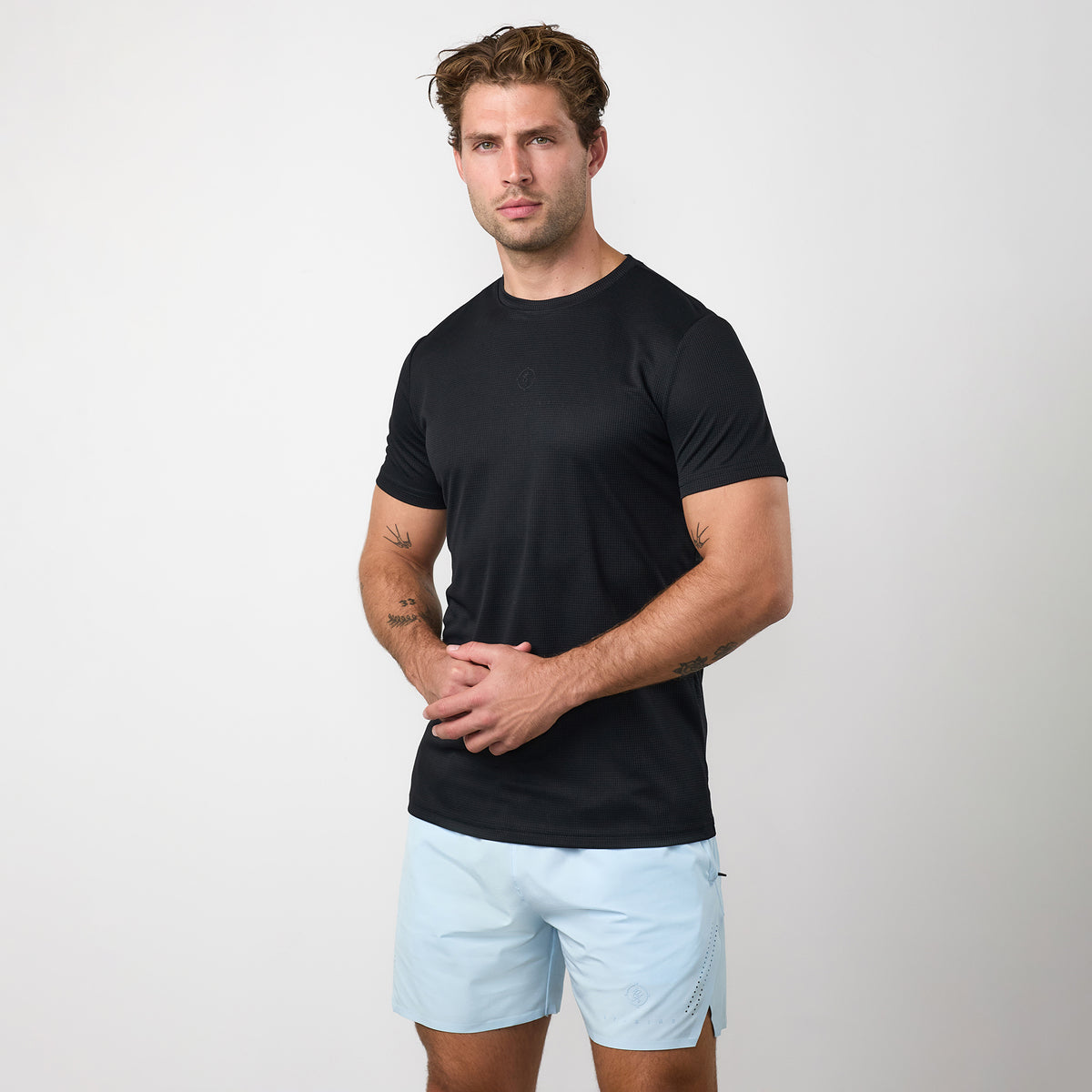 Gym King Rebellion Echo AOP T-Shirt - Black