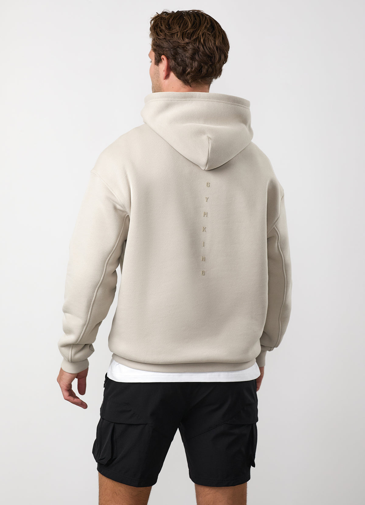 Gym King Rebellion Phantom Hoodie - Stone