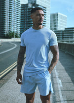 Gym King Rebellion Echo AOP T-Shirt - Sky Blue thumbnail