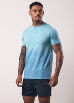 Gym King Relentless Ombre Seamless T-Shirt - Sea Mist thumbnail
