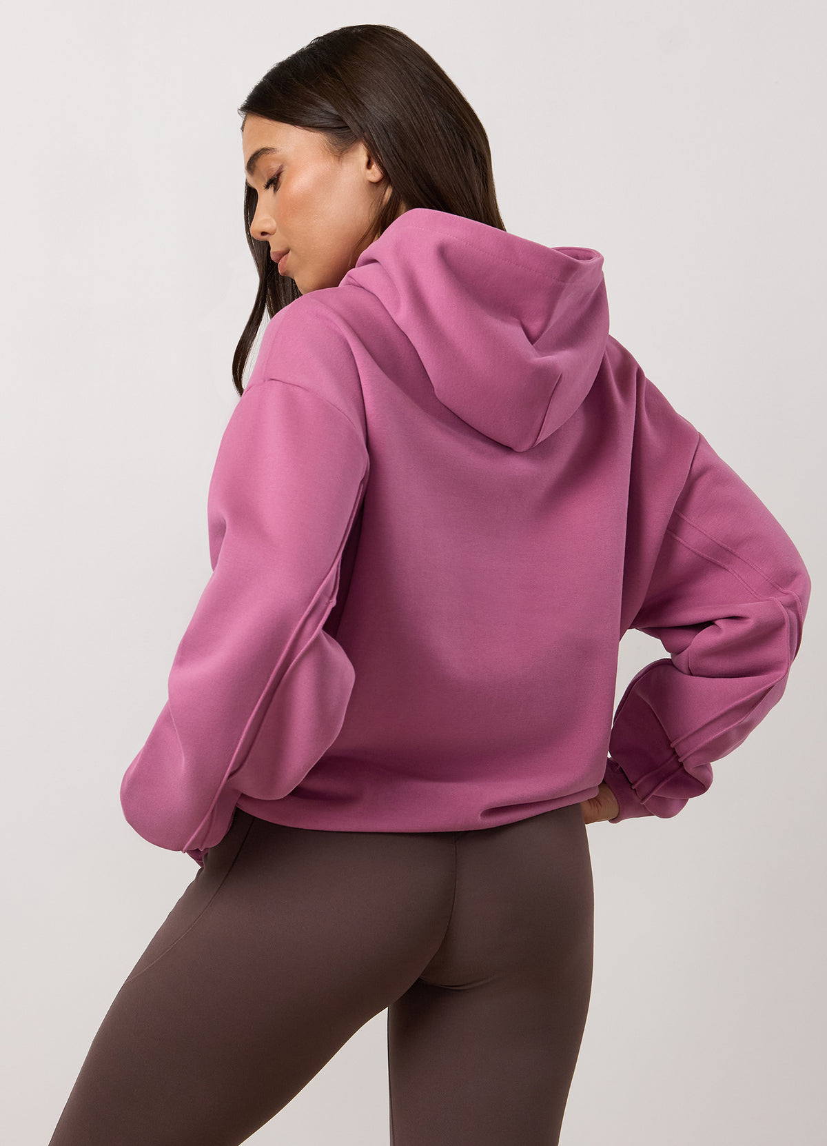 Gym King Replenish Peached Seam Hoodie - Orchid Mauve