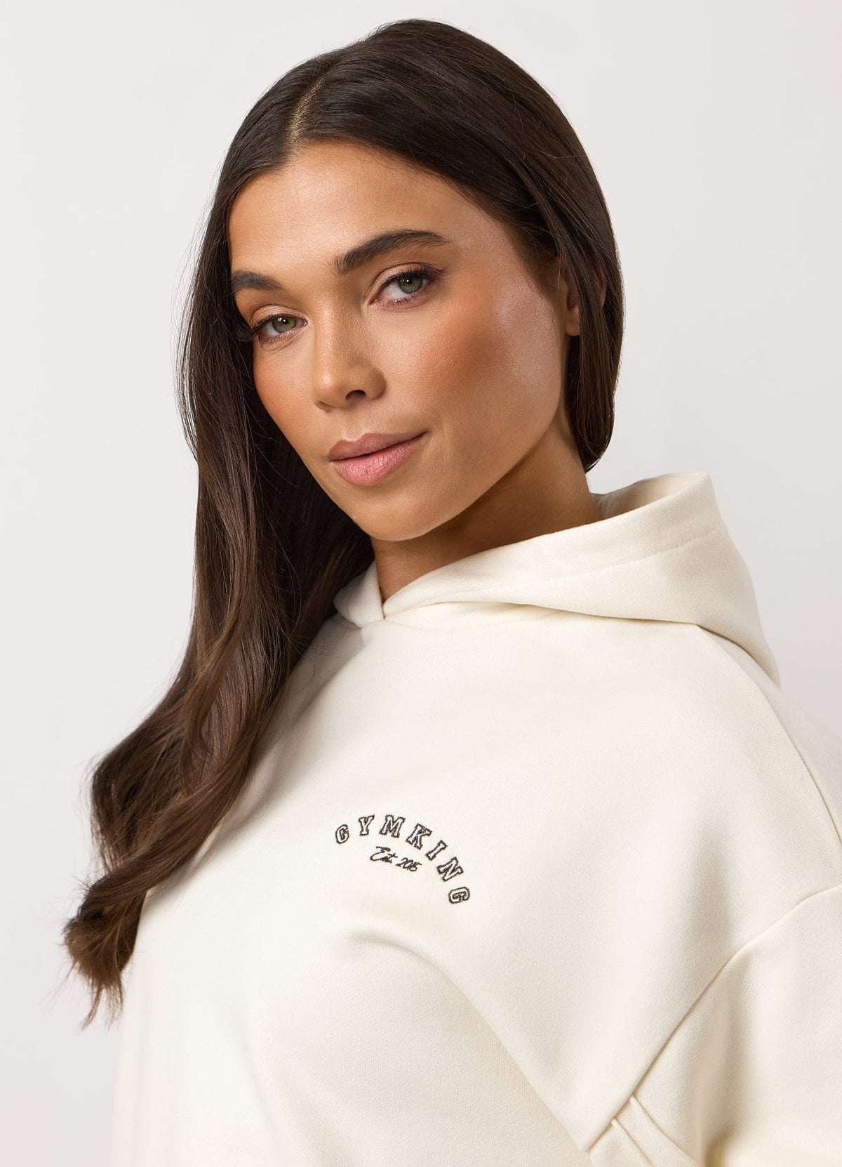Gym King Replenish Peached Seam Hoodie - Marshmallow