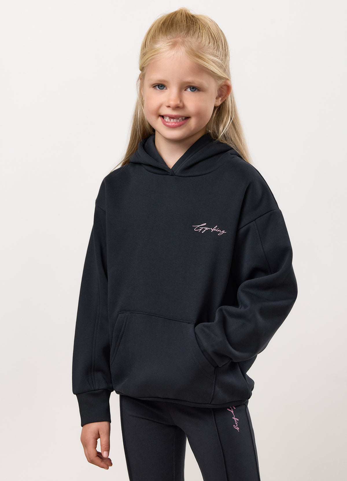 Gym King Kids Reset Fleece Hoodie - Midnight Blue