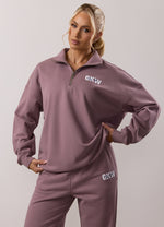 Gym King Revive Peached 1/4 Zip Funnel - Purple Fog thumbnail