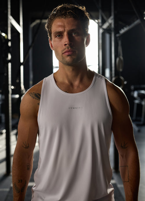 Gym King Roam Tank - White