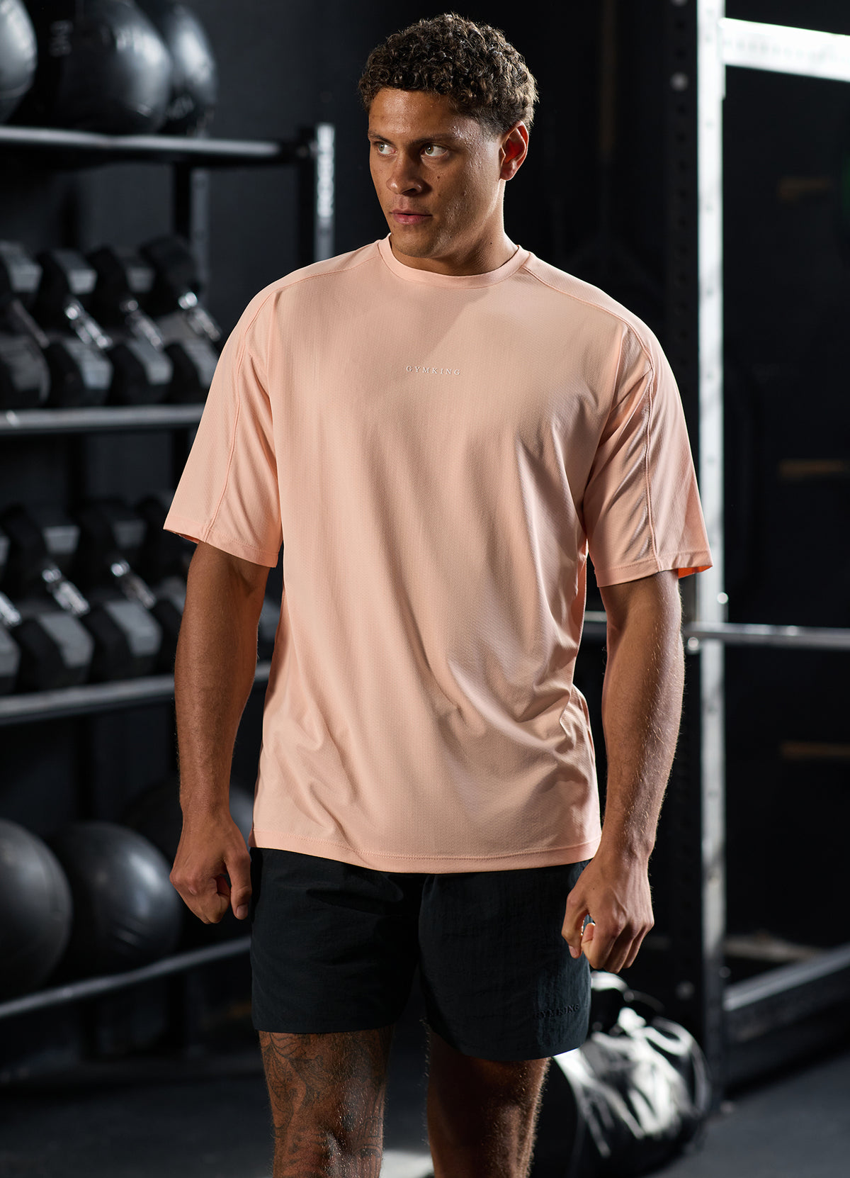 Gym King Roam T-Shirt - Faded Coral