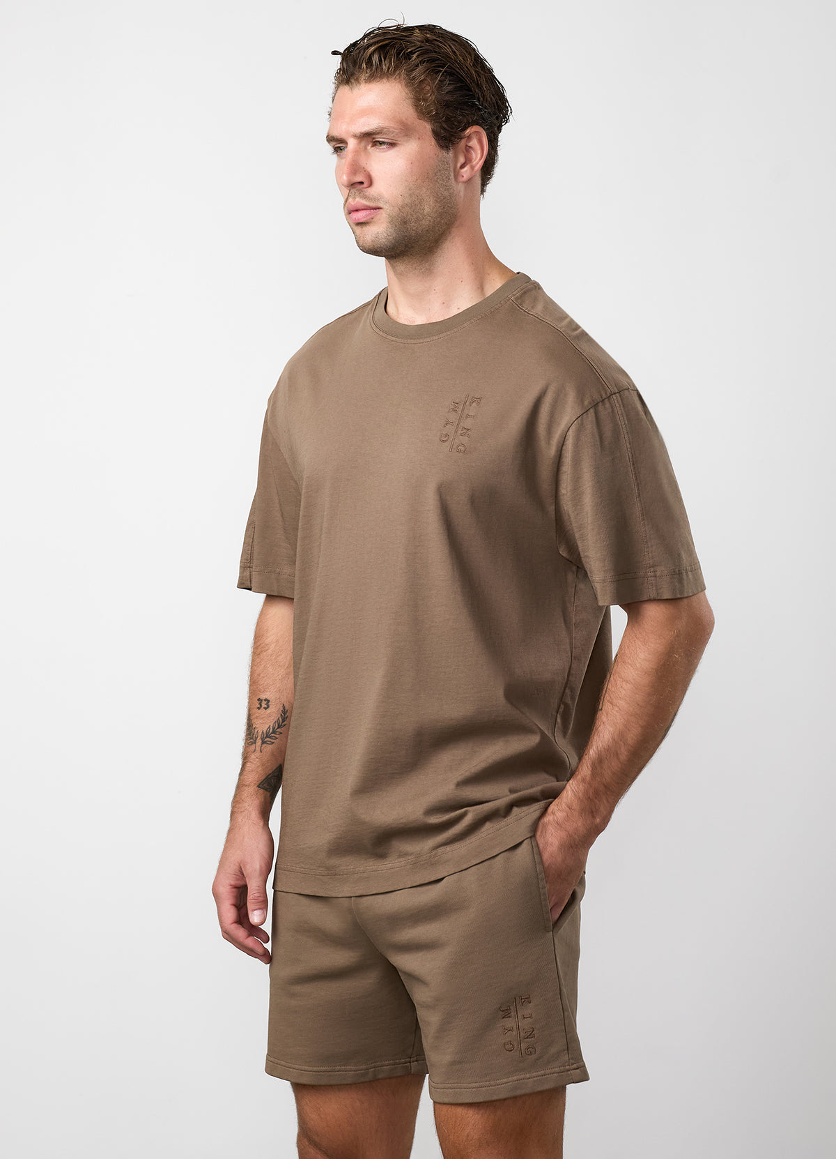 Gym King Roam Washed T-Shirt - Mosswood