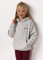 Gym King Kids Script Fleece Hoodie - Snow Marl thumbnail
