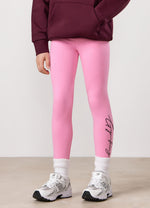 Gym King Kids Script Jersey Legging - Candy Pink thumbnail