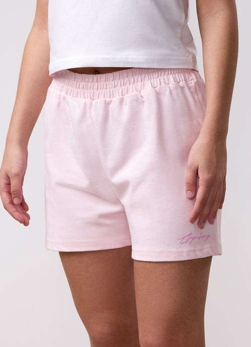 Gym King Older Kids Script Short met relaxte pasvorm - Babyroze