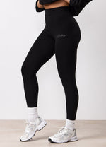 Gym King Script Mindset Jersey-legging - Zwart (miniatuurafbeelding)