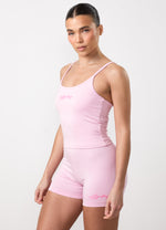 Gym King Script Mindset Strappy Tank - Soft Pink thumbnail
