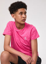 Gym King Older Kids Seamless Space Dye Tee - Hot Pink Grindle thumbnail