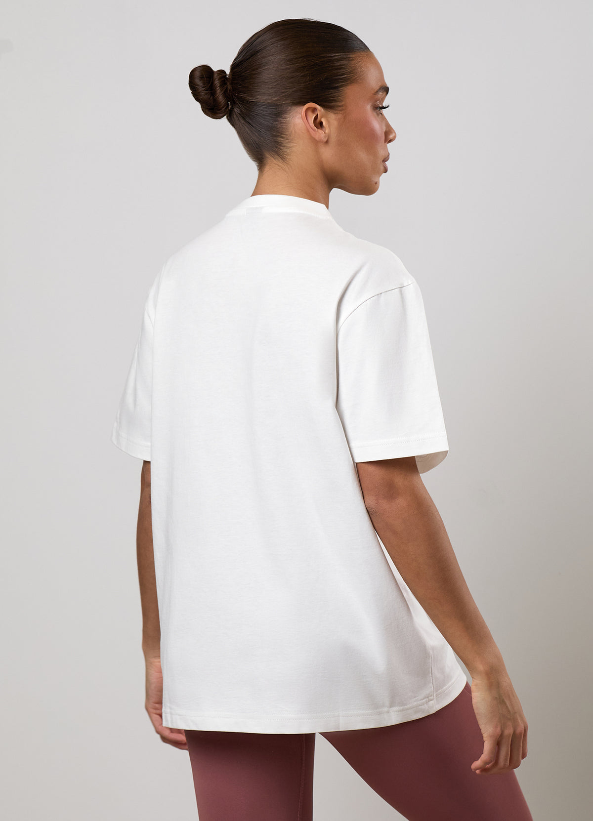 Gym King Shadow Boyfriend T-Shirt - Cream