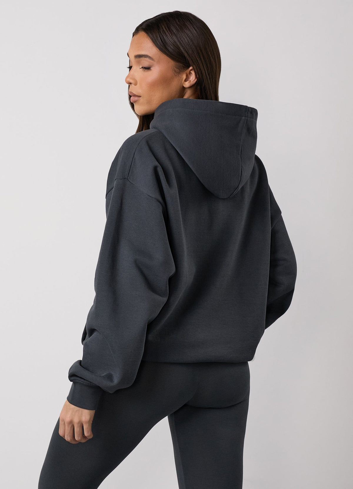 Gym King Shadow oversized capuchon - Oyster Grey