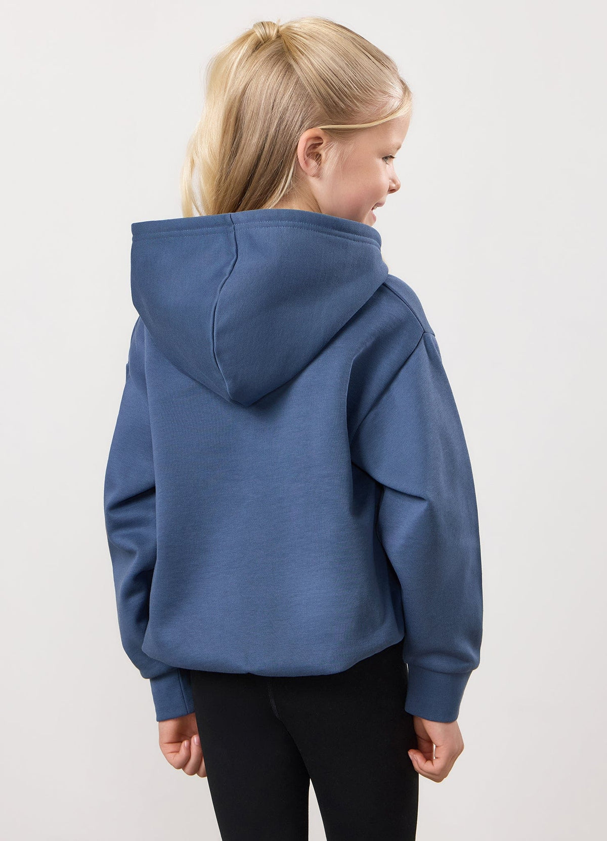 Gym King Kids Shadow Oversized Hoodie - Slate Blue