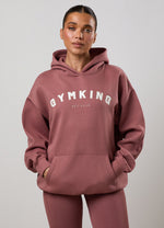 Gym King Shadow Oversized Hoodie - Chestnut thumbnail