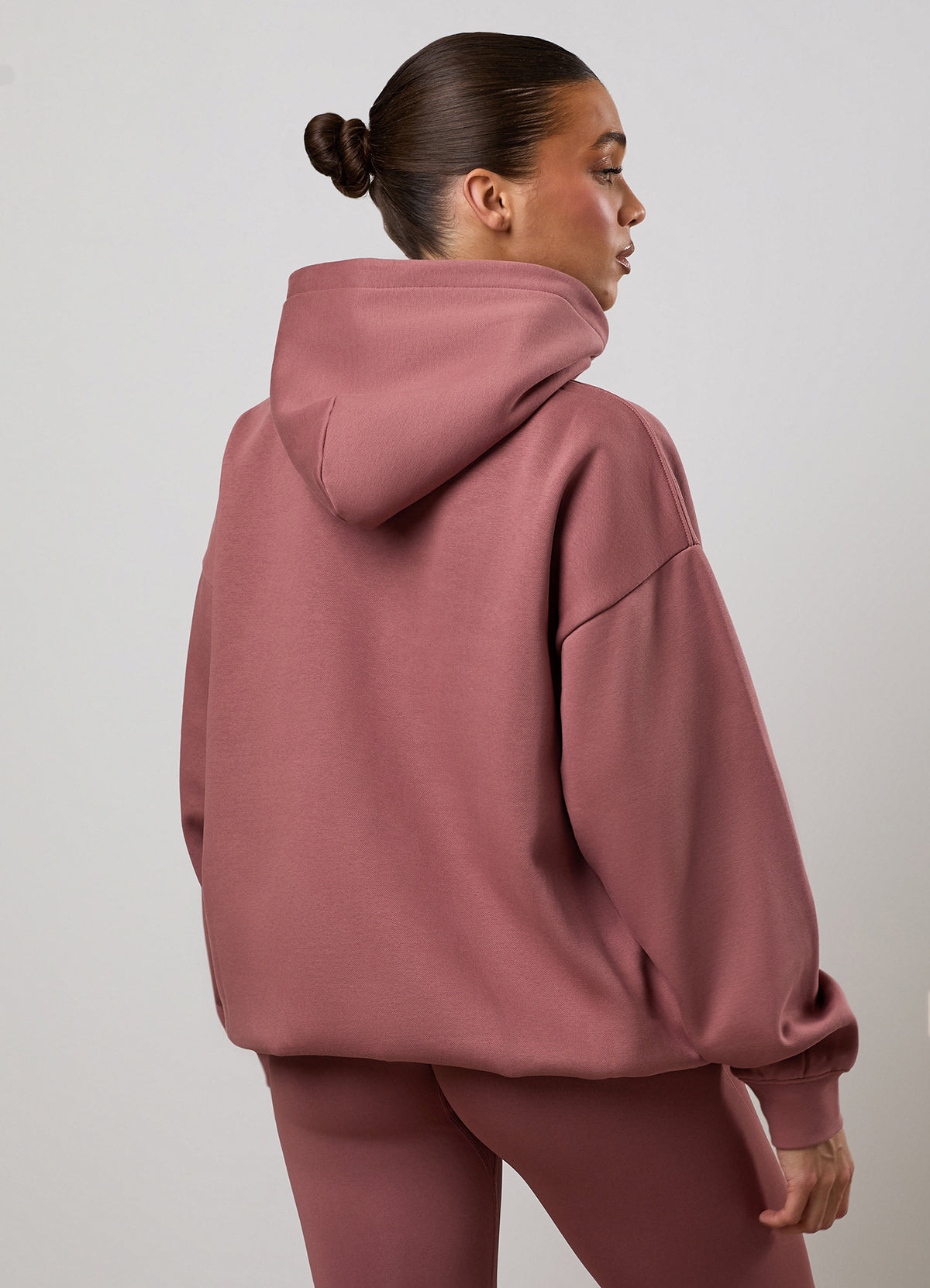 Gym King Shadow Oversized Hoodie - Chestnut